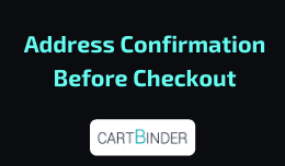 Address Confirmation Before Checkout