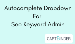 Autocomplete dropdown in admin for seo keyword products