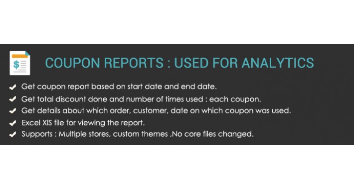 Coupon Report : Details in Excel Sheet Coupon Report : Details in Excel Sheet