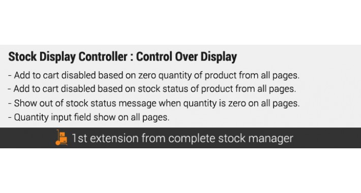 Stock Display Controller : 4 features pack : Control Over Stock Display Stock Display Controller : 4 features pack : Control Over Stock Display