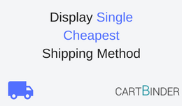Display single cheapest shipping method