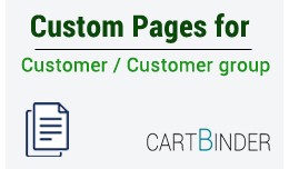 Custom Pages Based On Customer Group / Customer Custom Pages Based On Customer Group / Customer