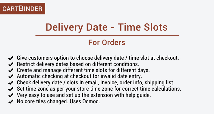 Delivery dates / time slots selection for orders : Multi control Delivery dates / time slots selection for orders : Multi control