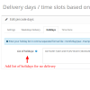 Delivery dates / time slots selection for orders : Multi control Delivery dates / time slots selection for orders : Multi control