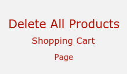 Delete all products - shopping cart page
