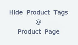 Remove / Hide tags from product page Remove / Hide tags from product page