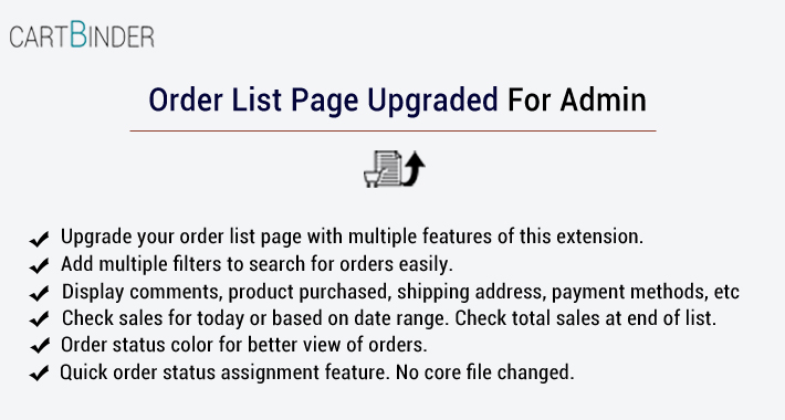 Advanced Sales Order List Page For Admin