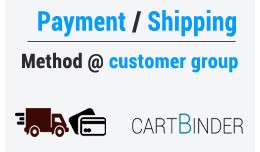 Payment and shipping methods based on customer group Payment and shipping methods based on customer group