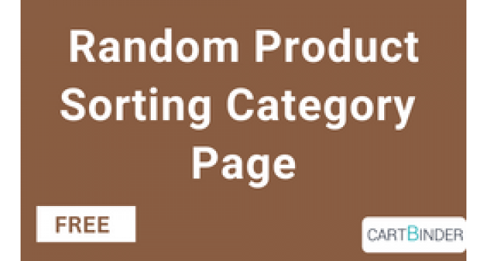 Add Random Sorting For Products On Category Page Add Random Sorting For Products On Category Page