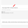 Specific Product Option Offer - Add On For Sales Combination