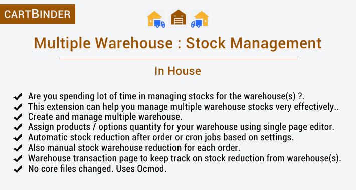Multiple Warehouse Stock Management : In House Multiple Warehouse Stock Management : In House
